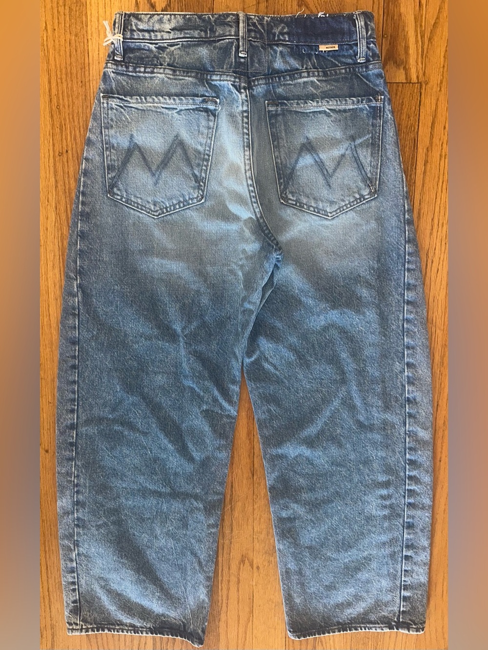 MOTHER The Half-Pipe Flood Jeans Women’s Size 26 Wipeout Brand New - Picture 7 of 8